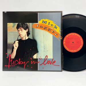 即決！美盤！12”★MICK JAGGER　LUCKY IN LOVE　ミックジャガー　ラッキーインラブ　BILL LASWELL　ビルラズウェル　アナログ　レコード★