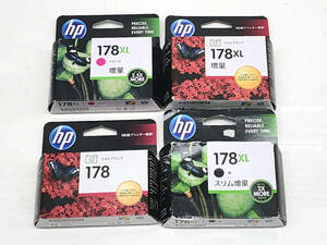 M38★R60212 未開封 HP 純正 インクジェットインクカートリッジ 178XL 黒 スリム増量/フォトブラック増量/マゼンタ増量 他 4点 期限切れ★