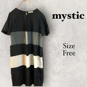 21a476 mystic ミスティック　レディース　ワンピース　黒