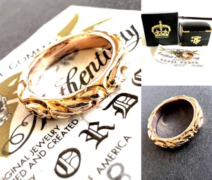 美品　定価30万　ROYAL ORDER ロイヤルオーダー　K18 RG　スクロール バンド リング　リボン　18K　ローズゴールド　オーダー　指輪　18金