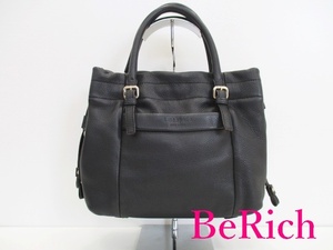 ケイト スペード kate spade ハンドバッグ PXRU1150 ブラック 黒 レザー ロゴ 鞄 【中古】bk8126