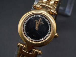 【870】訳あり RAYMOND WEIL 腕時計 レイモンドウィル GENEVE 18K GOLD ELECTRO PLATED 5868 TIA