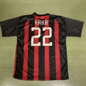 新品未使用 タグ付き ACミラン 公式 セリエA サッカー レプリカ ユニフォーム　#22 KAKA 