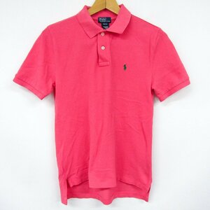 ポロバイラルフローレン 半袖ポロシャツ 鹿の子 ポニーロゴ キッズ 男の子用 M(10-12)サイズ ピンク Polo by Ralph Lauren