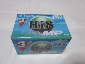 ■【TDK 】■【Hi8 ビデオカセットテープ】■【未使用】■【３本セット】【P6-120HMPRX3 １２０ スタンダードタイプ】■【送料２３０円　■