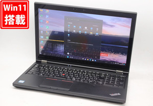 良品 4K タッチ 15.6型 Lenovo ThinkPad P52 Type-20MA Windows11/ i7-8850H 32GB NVMe 256GB-SSD + 1TB-HDD NVIDIA Quadro P2000 管:1017h