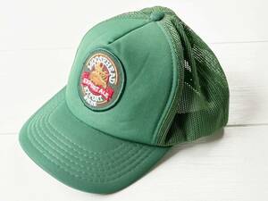 【美品】　Moosehead biere　ムースヘッド ビール　メッシュキャップ アメカジ GREEN　帽子　カナダ　CANADA　企業モノ