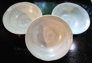 和◆クラフト粉引き 小鉢 ３客揃え◆鉢 直径11cm 陶器 日本製 未使用