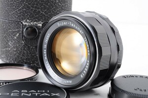 PENTAX ペンタックス Asahi Super Takumar 50mm F1.4 後期型 M42 一眼カメラ レンズ フィルター ケース キャップ付 MF 動作品 RL-477M/107