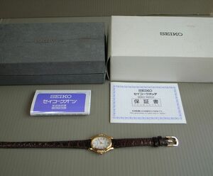 ★SEIKO・セイコー・EXCELINE・エクセリーヌ・ゴールドクォーツ・腕時計・レディース★