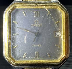 腕時計 OMEGA DE VILLE QUARTZ Cal.1430 オメガ デビル 49.59g メンズ 稼働品 10D213WA