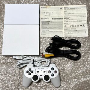 〈美品・動作確認済み〉PS2 プレイステーション2 SCPH-90000CW セラミックホワイト 薄型 最終型 本体 プレステ2 PlayStation