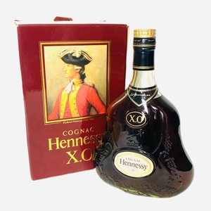 未開栓 古酒 Hennessy ヘネシーXO 金キャップ グリーンボトル コニャック ブランデー 700ml 40% 箱付き