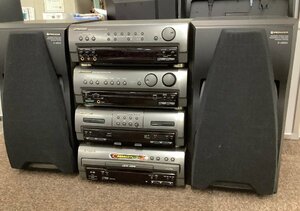 【現状品】通電のみ確認　システムコンポ パイオニア Pioneer ラジオ CD レーザーディスク 音響 SP-J990 SX-J990 CT-J990WR CLD-J990G