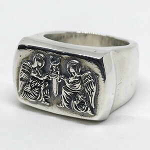 CHROME HEARTS クロムハーツ BIG PJ ANGEL RING ビッグ PJ エンジェルリング 15号