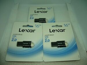 ◆一撃落札 USBメモリ 未開封 16GB 3個 小型 Lexar V40
