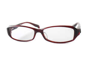 E17259 Plusmix プラスミックス メガネ 度入り アイウェア レッド 赤 眼鏡 めがね SEED ダークレッドデミ 日本製