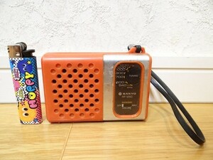 希少 ビンテージ SANYO サンヨー RP1250 ポータブルラジオ 動作確認OK レトロ 当時物