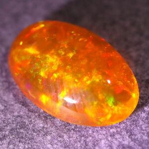 天然ファイアオパール メキシコ産 1.470ct 欧泊 裸石 宝石 ジュエリー 遊色 ファイヤーオパール 天然 墨西哥 loose jewelry fire opal