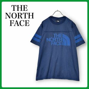 THE NORTH FACE S/S MESH LOGO TEE NT31627 Ｍサイズ メンズ ノースフェイス メッシュ ビッグロゴ Ｔシャツ 半袖 夏 美品 ゴールドウイン