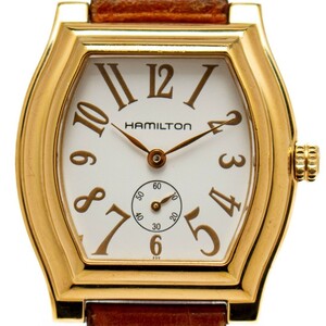 【美品】HAMILTON ダッドソン ボーイズ腕時計 H273310 白文字盤
