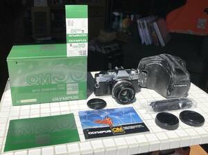 【付属品あり】OLYMPUS OM30 標準レンズ 50mm f1.8 シャッター動作 元箱あり ケースあり 取説あり オリンパス フィルムカメラ 一眼レフ
