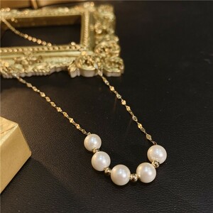 アクセサリー 真珠のネックレス 真珠のアクセサリ 最上級パールネックレス 高人気 淡水珍珠 鎖骨鎖 本物 結婚式 祝日 プレゼント 新品 TR70