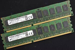 16GB (8GB 2枚組) DDR3L PC3L-12800R DDR3L-1600 REG 1Rx4 240pin ECC Registered MT Micron サーバー MacPro向け (管:SA5748 x4s