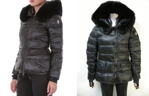 サイズ3■新品 本物保証■モンクレールGRENOBLEグルノーブル/ARMONIQUEファー付ダウンジャケット/レディースMONCLER/999ブラック黒