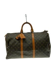 LOUIS VUITTON◆キーポル55_モノグラム・キャンバス_BRW/PVC/BRW