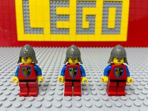 ☆クルセイダー☆ レゴ　ミニフィグ　３体セット　兵士　騎士　十字軍　ライオンナイト　( LEGO 人形 鎧兜 お城シリーズ　C50626