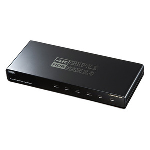4K/60Hz・HDR対応HDMI分配器 4分配 最大4K/60Hz出力に対応し、HDR映像信号とHDCP2.2にも対応 サンワサプライ VGA-HDRSP4 新品 送料無料