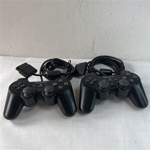 PS2用アナログコントローラ　DUALSHOCK2　SCPH-10010 黒ブラック 2個セット