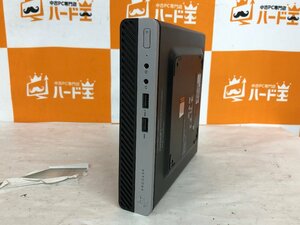 【ハード王】1円～/デスク/HP ProDesk400G5 DesktopMini/Corei5-9500T/8GB/ストレージ無/11022-R21