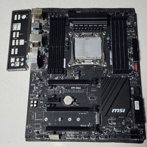 MSI X99-S04A IOパネル付属 LGA2011-3 ATXマザーボード Bios 動作確認済 PCパーツ