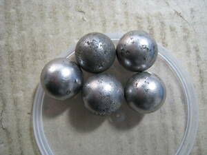 鉄球　5球セット　直径約18㎜×5　重さ約25ｇ/１個　総重量約124ｇ　管理番号MC-60