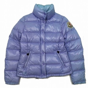 モンクレール MONCLER CLAIRE クレア ダウンジャケット ブルゾン ジップアップ アウター 46313 パープル 紫 サイズ0 レディース ▲C2