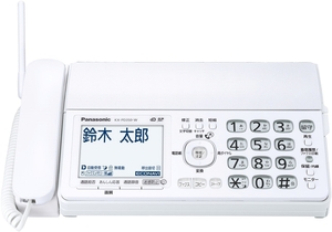 パナソニック おたっくす デジタルコードレスFAX 電話帳登録可 漢字表示 留守番 電話機 KX-PD350-W(親機のみ子機なし)ナンバーディスプレイ