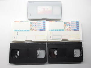 【未使用新品】 VHS ビデオテープ SONY V 120×1巻 ＆ maxell 120×2巻、計3巻セット