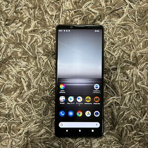 美品・国内版SIMフリー デュアルSIM SONY Xperia 1 II XQ-AT42 フロストブラック メモリー12GB ストレージ256GB