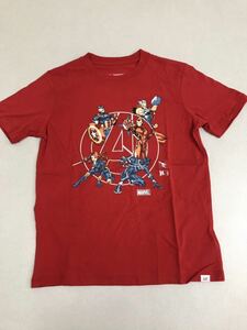 ■ＧＡＰ■新品■140■ギャップ■アベンジャーズ■Ｔシャツ■かっこいいデザイン■赤■USA■アメコミ■marvel■21■1-1