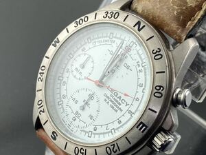 [M002]1円～☆メンズ腕時計 オリエント ORIENT チタン クロノグラフスバル リガシー TP01-CO動作品
