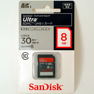 SanDisk Ultra SDHCカード【8GB】CLASS10 UHS-I対応 30MB/秒【即決】サンディスク ウルトラ SDSDU-008G-J35 standard★4523052008948 新品
