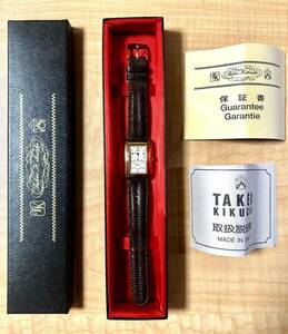 タケオキクチ　手巻腕時計　美品　TK3801