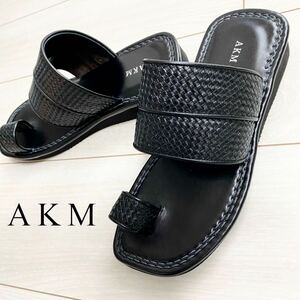 AKM MESH LEATHER SANDAL 2 COLLECTION メッシュ レザー サンダル 未使用に近い 美品