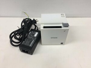 EPSON コンパクト レシートプリンター TM-m10 621(M332B )有線LAN　USB対応 純正アダプター付属（管２F1）