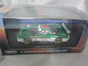 エブロ 1/43 スーパーGT 2005 TAKATA DOME NSX #18 GREEN