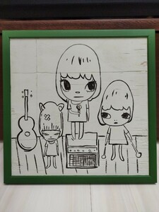 【模写】奈良美智 Yoshitomo Nara Song from a Room (New Castle Version) Acrylic on wood 40x40cm