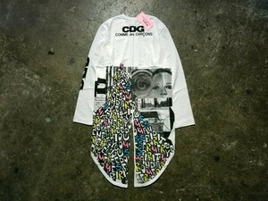 COMME des GARCONS Collage 2016GW 燕尾カットソー コムデギャルソンコラージュ PLAYロゴ