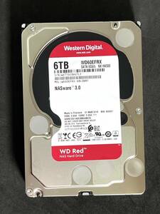【送料無料】　★ 6TB ★　WD Red　/　WD60EFRX　【使用時間：144ｈ】稼働少　2019年製 Western Digital RED　3.5インチ 内蔵HDD SATA